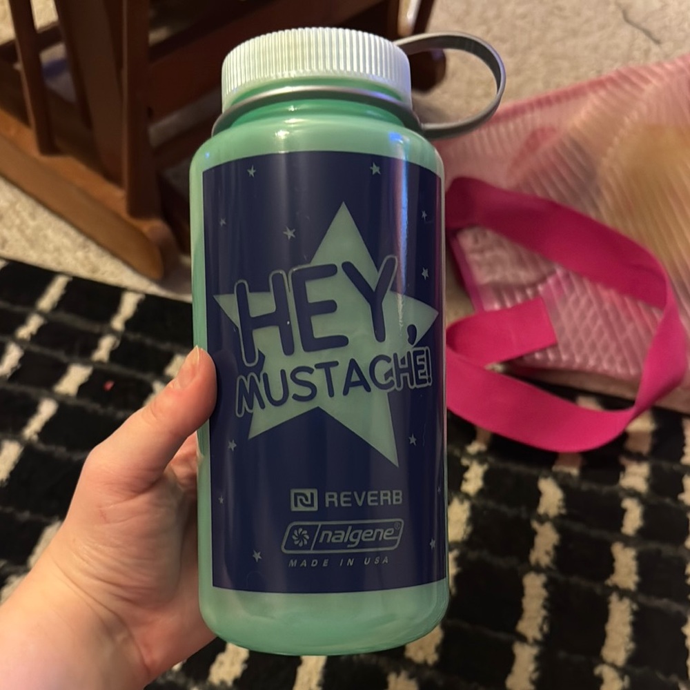 Nalgene Mint Green Water Bottle with Star Design